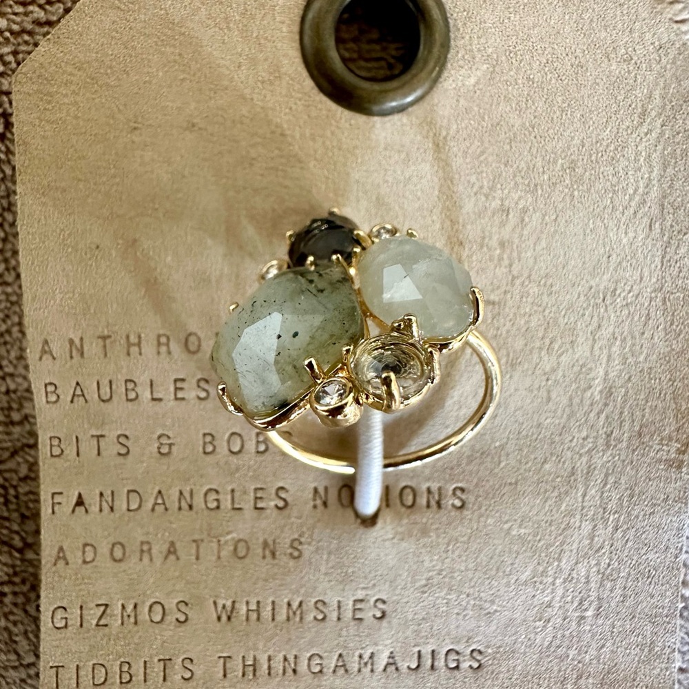 NWT Anthropologie Mixed Stone Ring- Size 6